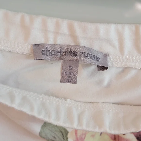 Charlotte Russe Floral CropTop Size Small long sleeves women Spring 🌸dre… - Picture 5 of 9
